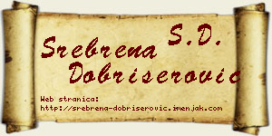 Srebrena Dobrišerović vizit kartica